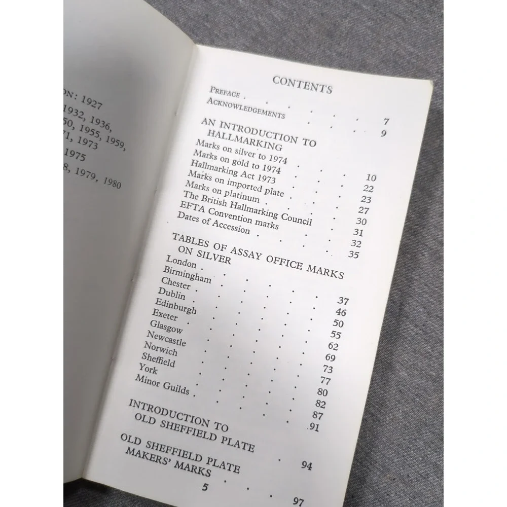 1980 Edition Bradbury's Book of Hallmarks: Guide to Marks of Origin Makers Marks